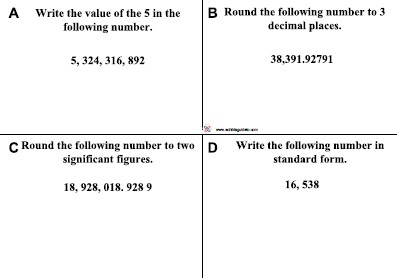 Rounding and place value